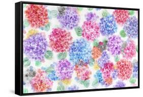 Festive Flower Patterns XI-Li Bo-Framed Stretched Canvas