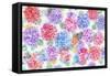 Festive Flower Patterns XI-Li Bo-Framed Stretched Canvas