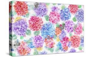 Festive Flower Patterns XI-Li Bo-Stretched Canvas