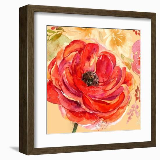 Festive Flowers 1-Jing Jin-Framed Art Print