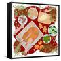 Festive Food-Claire Huntley-Framed Stretched Canvas