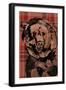 Festive Plaid Bear-Ingrid Van Den Brand-Framed Giclee Print