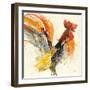 Festive Rooster I-Albena Hristova-Framed Art Print