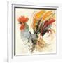 Festive Rooster II-Albena Hristova-Framed Art Print