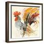 Festive Rooster II-Albena Hristova-Framed Art Print