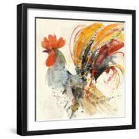 Festive Rooster II-Albena Hristova-Framed Art Print