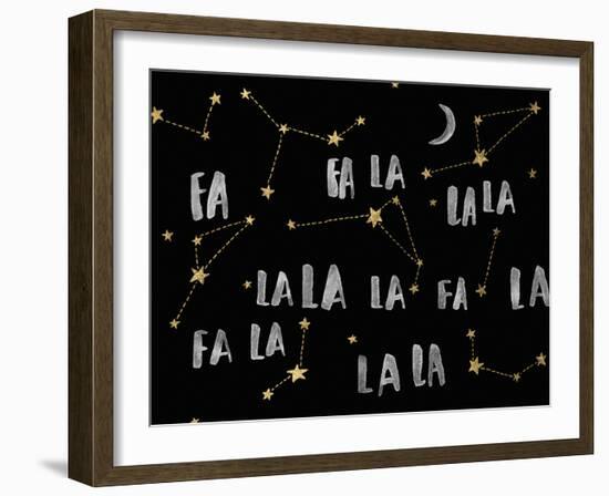 Festive Song - Noir-Kristine Hegre-Framed Giclee Print