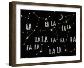 Festive Song - Noir-Kristine Hegre-Framed Giclee Print