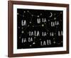 Festive Song - Noir-Kristine Hegre-Framed Giclee Print