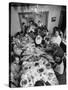 Festive Spread Through Dining Room at La Falce Family Reunion-Ralph Morse-Stretched Canvas