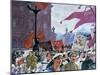 Festivities Marking the Opening of the Second Congress of the Comintern, 1921-Boris Mikhajlovich Kustodiev-Mounted Giclee Print