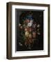 Festoon of Fruit and Flowers - Still Life-Jan Davidsz de Heem-Framed Art Print