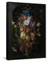 Festoon of Fruit and Flowers - Still Life-Jan Davidsz de Heem-Framed Stretched Canvas