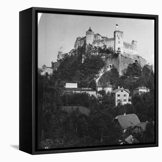 Festung Hohensalzburg, Salzburg, Austria, C1900s-Wurthle & Sons-Framed Stretched Canvas