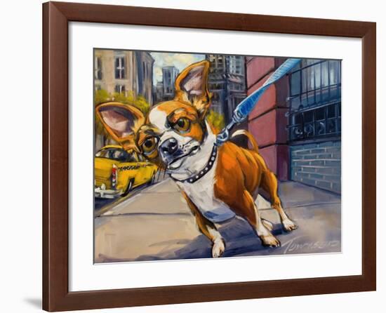 Fetch Cab-Connie R. Townsend-Framed Art Print