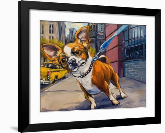 Fetch Cab-Connie R. Townsend-Framed Art Print