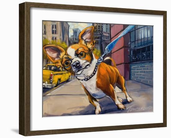 Fetch Cab-Connie R. Townsend-Framed Art Print