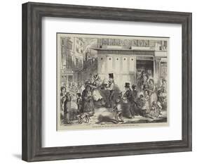 Fetching Home the Christmas Dinner-John Leech-Framed Giclee Print