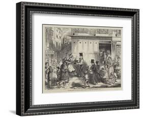 Fetching Home the Christmas Dinner-John Leech-Framed Giclee Print