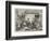 Fetching Home the Christmas Dinner-John Leech-Framed Giclee Print