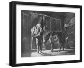 'Fetching the Doctor', 1845, (1912)-William Collins-Framed Giclee Print
