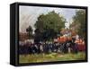 Fete at Argenteuil, 1884-Claude Monet-Framed Stretched Canvas