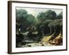 Fete at Rambouillet or Island of Love, Circa 1770-Jean-Honoré Fragonard-Framed Giclee Print