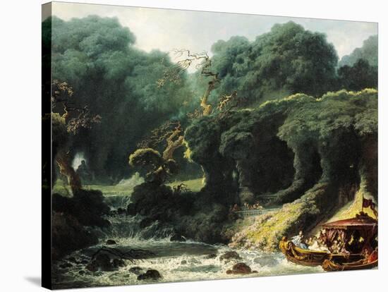 Fete at Rambouillet or Island of Love, Circa 1770-Jean-Honoré Fragonard-Stretched Canvas