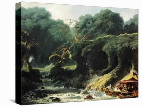 Fete at Rambouillet or Island of Love, Circa 1770-Jean-Honoré Fragonard-Stretched Canvas
