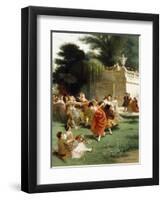 Fete Champetre, 1878-Emile Antoine Bayard-Framed Premium Giclee Print