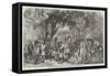 Fete Champetre in the Time of Charles II-F. Tayler-Framed Stretched Canvas