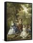 Fete Champetre-Petrus Johannes Van Reyschoot-Framed Stretched Canvas