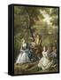 Fete Champetre-Petrus Johannes Van Reyschoot-Framed Stretched Canvas