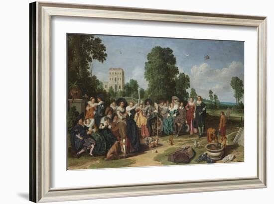 Fete Champetre-Dirck Hals-Framed Art Print