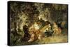 Fete Champetre-Adolphe Joseph Thomas Monticelli-Stretched Canvas