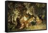 Fete Champetre-Adolphe Joseph Thomas Monticelli-Framed Stretched Canvas
