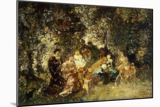 Fete Champetre-Adolphe Joseph Thomas Monticelli-Mounted Giclee Print