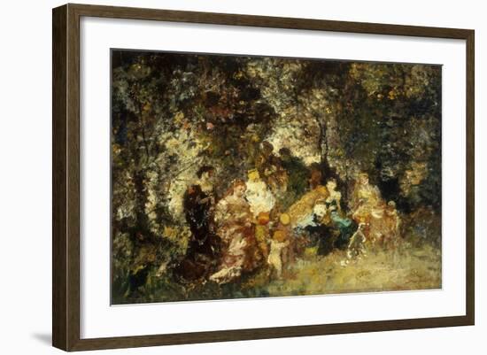 Fete Champetre-Adolphe Joseph Thomas Monticelli-Framed Giclee Print