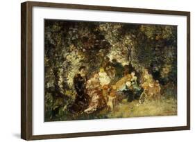 Fete Champetre-Adolphe Joseph Thomas Monticelli-Framed Giclee Print