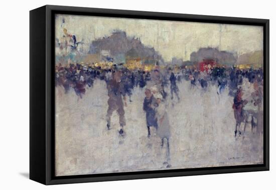 Fête de la Place du Trône-Luigi Loir-Framed Stretched Canvas