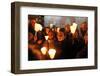 Fete des Lumieres (Festival of Lights), a night procession, France-Godong-Framed Photographic Print