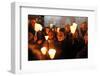 Fete des Lumieres (Festival of Lights), a night procession, France-Godong-Framed Photographic Print