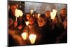 Fete des Lumieres (Festival of Lights), a night procession, France-Godong-Mounted Photographic Print