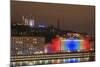 Fete Des Lumieres (Festival of Lights) Laser Show-Christian Kober-Mounted Photographic Print