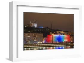 Fete Des Lumieres (Festival of Lights) Laser Show-Christian Kober-Framed Photographic Print