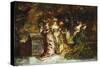 Fete Galante, C.1870-Adolphe Joseph Thomas Monticelli-Stretched Canvas