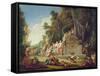 Fete Galante in Honour of Bacchus-Jean Jacques Spoede-Framed Stretched Canvas