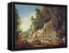 Fete Galante in Honour of Bacchus-Jean Jacques Spoede-Framed Stretched Canvas