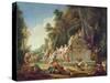 Fete Galante in Honour of Bacchus-Jean Jacques Spoede-Stretched Canvas