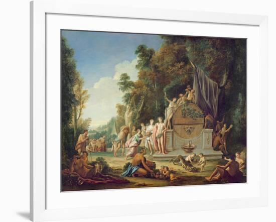 Fete Galante in Honour of Bacchus-Jean Jacques Spoede-Framed Giclee Print